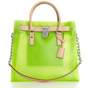 Michael Michael Kors Handbag, Hamilton Frosted Jelly Large North South Tote
