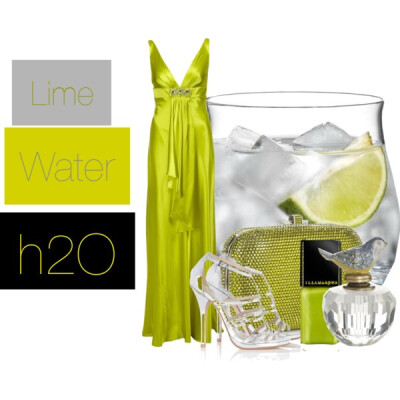 Lime. Water. H2O.