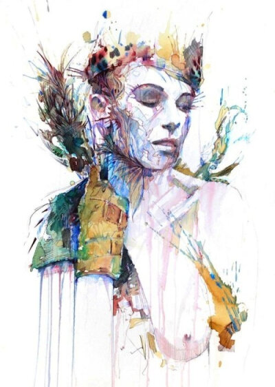 艺术家 Carne Griffiths，这位专门以特殊媒材创作的艺术家灵感来自超现实主义画家，以个人独到眼光结合时尚与天然元素，风格从感性的图像到商业广告都适合。他的作品大胆、美丽而且充满生机。