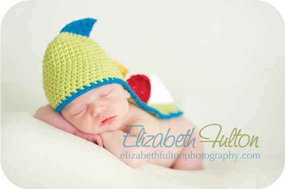 Colorful Baby Dino Hat - Adorable Photo Prop