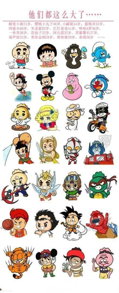 他们都这么大了！！