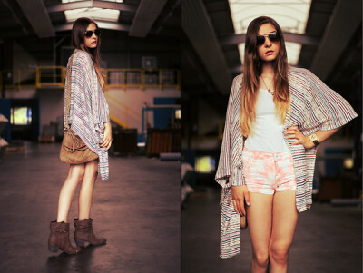 Zara Cardigan, Romwe Heart And Bird Necklace, New Look Short