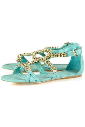 HIGH Beaded Gladiator Sandals