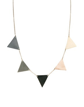 ASOS Mixed Metal Bunting Necklace