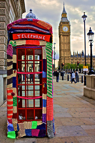 特色电话亭。伦敦。