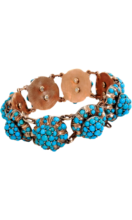 Turquoise Cluster Bracelet