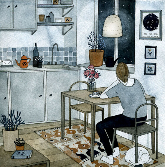 叶琳娜•布里申科娃（Yelena Bryksenkova）出生于俄罗斯圣彼得堡，大部分时间在美国学习与生活，2010年获得马里兰艺术学院的插画BFA学位。