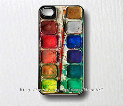 iphone 4 case, iphone 4s case, iphone case - Watercolor Set iPhone Hard Case