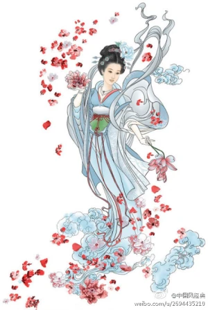 天女散花- 高清图片，堆糖，美图壁纸兴趣社区
