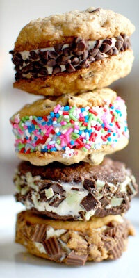 homemade ice cream sandwiches!