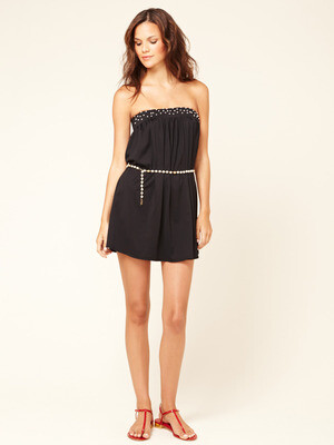 Juicy Couture Swim Pearl Belted Cover-Up Mini Dress