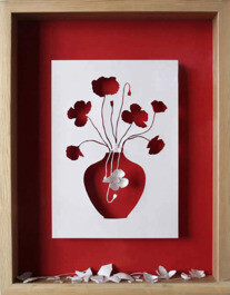 不需要买花瓶和花，也可以有的装饰效果！