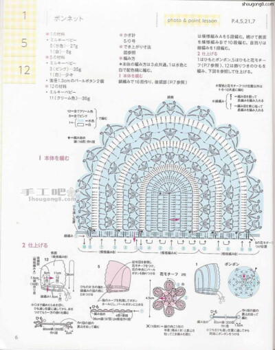 可爱宝宝帽图解1