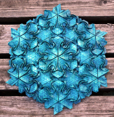 Origami Masks and Tessellations by Joel Cooper | Colossal