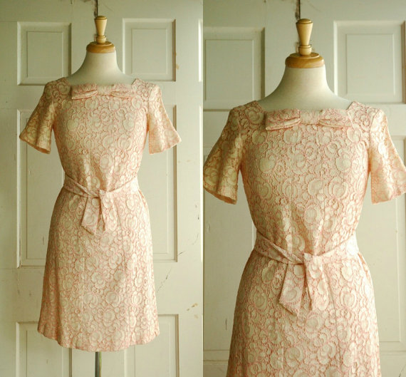 1960s Lace Mini Dress