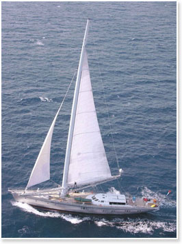 船名：DWINGER. Class: A. 船籍：荷兰. LOA:48.5m. 帆型: 百慕大单桅纵帆船（Bm Sloop）. 建造: 2009. 母港：赞丹