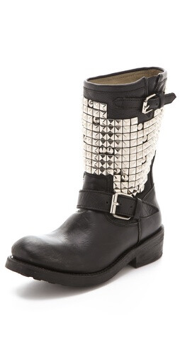 Ash Trash Engineer Boots with Studs