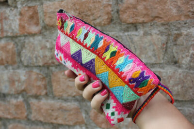 Vintage Peruvian Textile Small Pouch