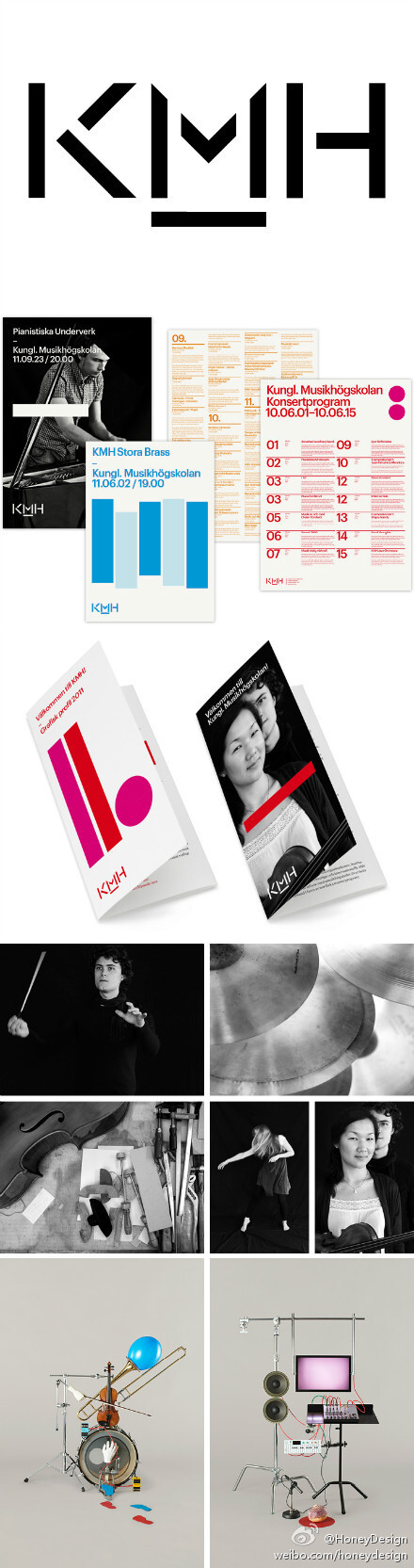 KMH - Royal College of Music, new visual identity developed by Stockholm Design Lab.