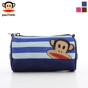 大嘴猴 paul frank 化妆包 圆筒状的条纹包，装什么化妆品，什么都不用转，就这样潮爆了。