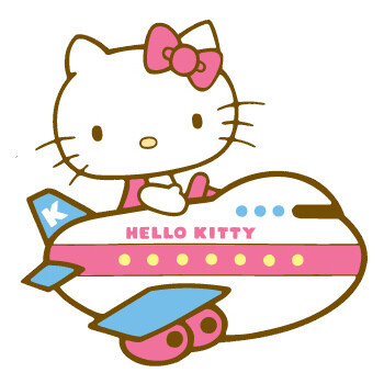 hellokitty搭飞机~