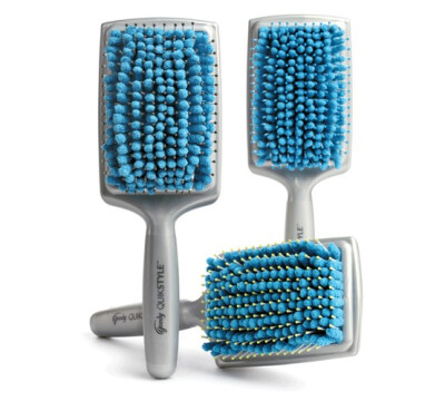 I WANT ONE! Go from wet to beautifully styled hair faster than ever! Super absorbent microfiber bristles remove 30% of water as you style. It's like a towel and a brush in one.