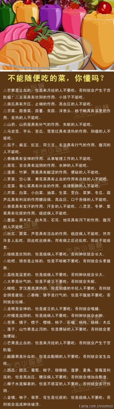 【不能隨便吃的蔬果】：蔬菜水果雖好，但是有些族群的人是不可以隨便吃的，所以趕快來(lái)學(xué)習(xí)吧