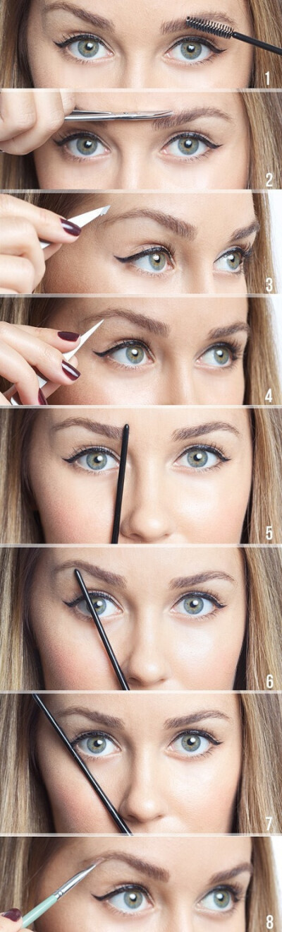 摄影 彩妆 梳妆台 眉毛 步骤图 8步轻松搞定~眉毛的修剪、修饰方法。