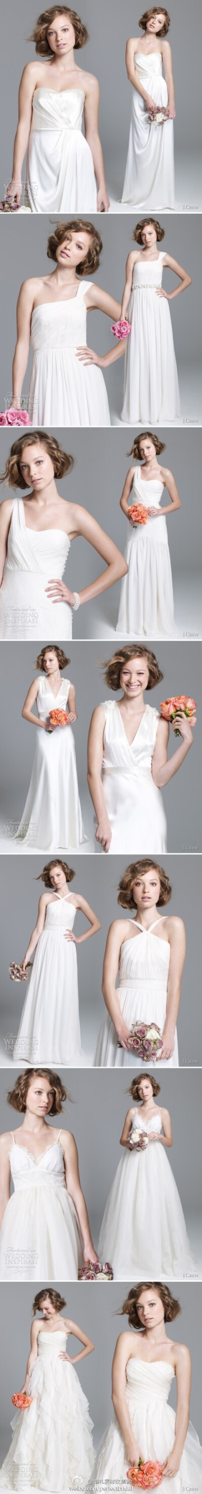 jcrew georgina wedding dress 2011 ~简约款白色婚纱