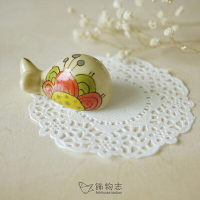 乐游园② 鲸鱼 动物筷子架 笔架 日用食器陶瓷