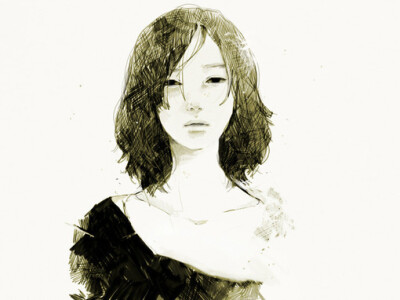 插画 水彩画 绘画 封面 女孩