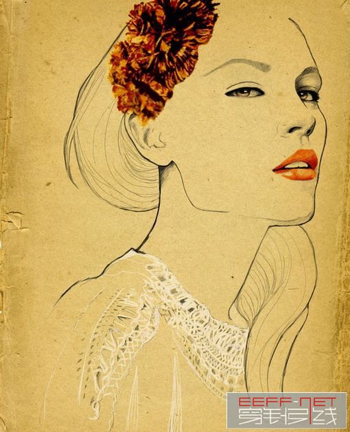 时装插画大师画作