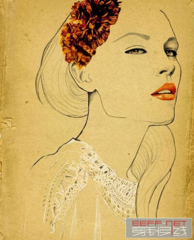 时装插画大师画作