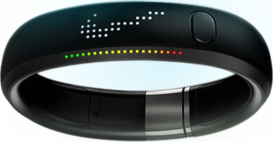 Nike+ FuelBand 创新科技的腕带可以记录和测量日常生活中的运动量