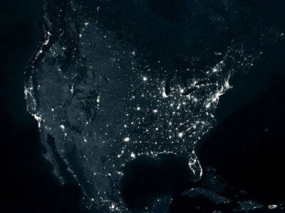 震撼地球夜景卫星图【美国的夜晚】