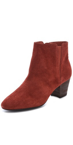 Ash Super Mid Heel Suede Booties