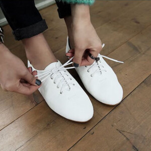 系带休闲鞋平底鞋-