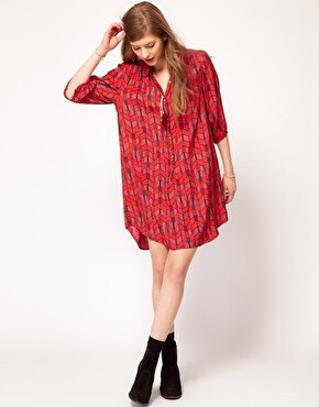 Image 4 of Maison Scotch Navajo Arrow Print Dress