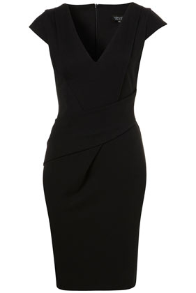 V Neck Pencil Dress