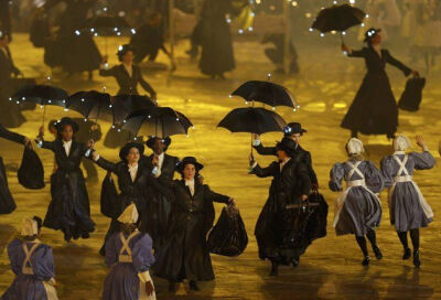 mary poppins performers at opening ceremony