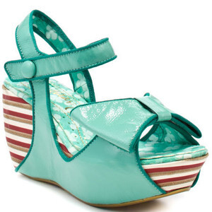 Irregular Choice Lo Ryde 坡跟凉鞋美国代购直邮 蓝