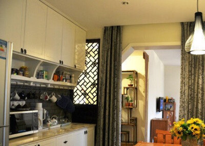 轻甜118平混搭 中式的温馨家