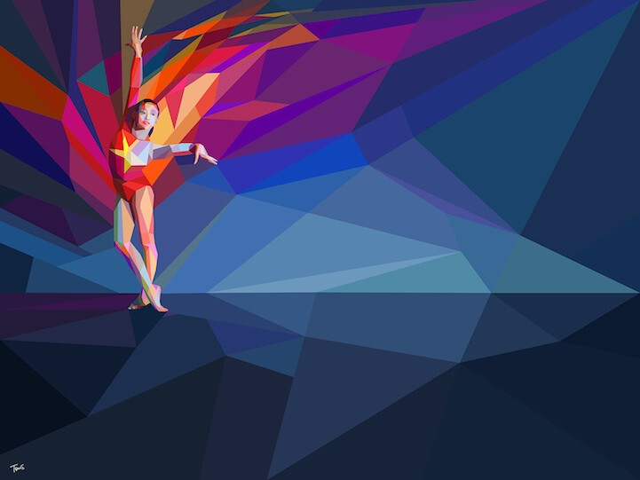 Athens, Greece-based visual designer Charis Tsevis has just released some of his most fantastic work to date. Created for Yahoo!'s coverage of the London 2012 Olympic games, they're six illustrations that show "once-in-a-lifetime moments that happen every four years." Tsevis made three images for th