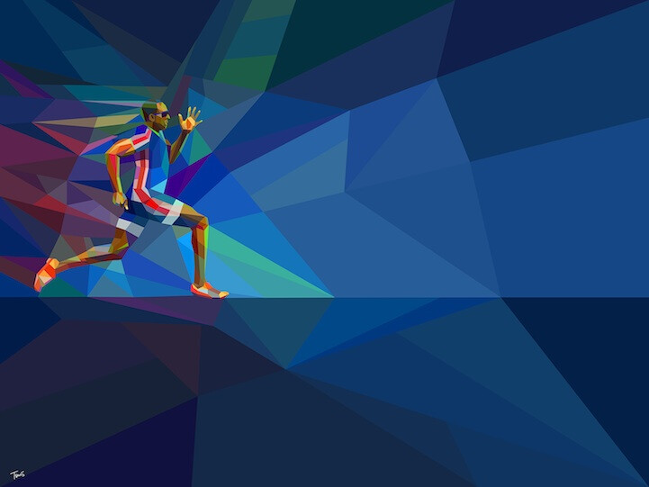 Athens, Greece-based visual designer Charis Tsevis has just released some of his most fantastic work to date. Created for Yahoo!'s coverage of the London 2012 Olympic games, they're six illustrations that show "once-in-a-lifetime moments that happen every four years." Tsevis made three images for th