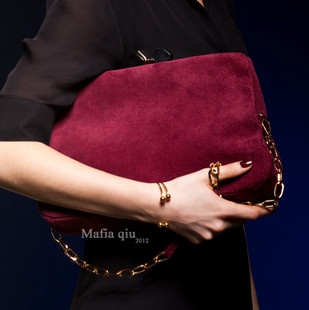 Mafia qiu Matte Leather Lady Bag