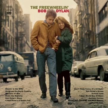 1963年，Bob Dylan发行了专辑《The Freewheelin' Bob Dylan》，封面用的就是摄影师Don Hunstein拍的这张照片。照片中，Bob Dylan和初恋女友Suze Rotolo走在纽约街头。这里面有我最喜欢的一首歌Blowin' In The Wind。