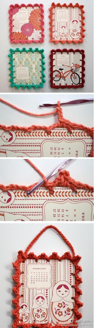 温暖的日历，会钩针的童鞋赶紧试试