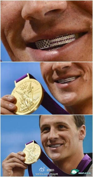 【趣】这位奥运冠军才是牛人啊。。。看看人家牙齿