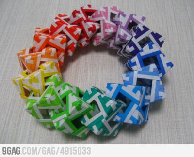 Origami Cube Wreath