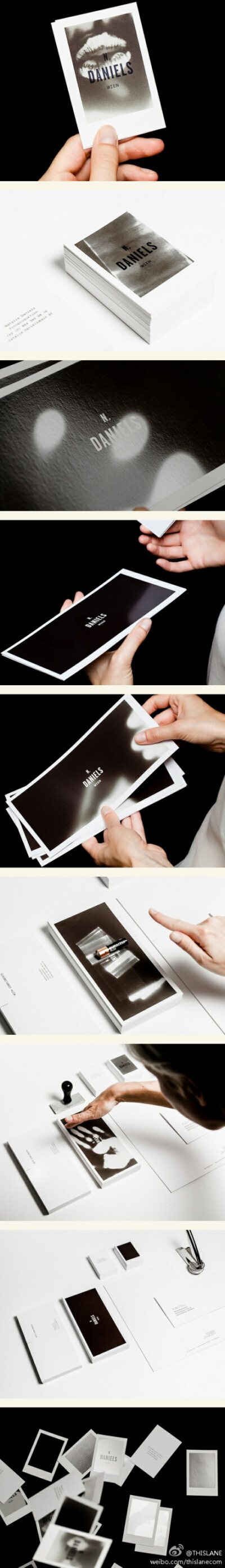 奥地利维也纳设计师Bureau Rabensteiner 设计的这款超级简洁的黑白名片—N. Daniels，创意设计在于名片的黑色背景色区域具有“热感应”功能。在交换名片触碰时，体温会带给名片最独一无二的二次“设计” ，因此可以…